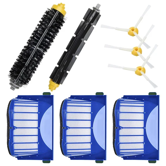 Replacement Parts Kit For Irobot Roomba 600 Series Vacuum Filter Brush Cleaner