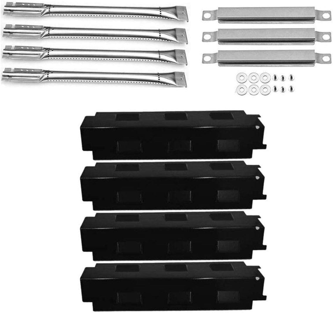Criditpid Grill-Ersatzteile Für Charbroil 4-Brenner – Heizschilde, Brenner, Zünder, Rost-Set