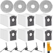 Replacement Parts Kit for Dreame X50 Ultra X40 Ultra L40 Ultra Mova P10 P50 Pro Ultra Robot Vacuum, Dust Bags Mop Pads and Side Brushes, 16 Pack