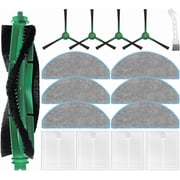 Replacement Parts Kit for iRobot Roomba Combo Essential Y0140/Y0110/Y0112/Y0510/Y0540, 104-108, 1010/1020, Main Roller Brush, Side Brushes, HEPA Filters, Mop Pads & Cleaning Brush, 16 Pack