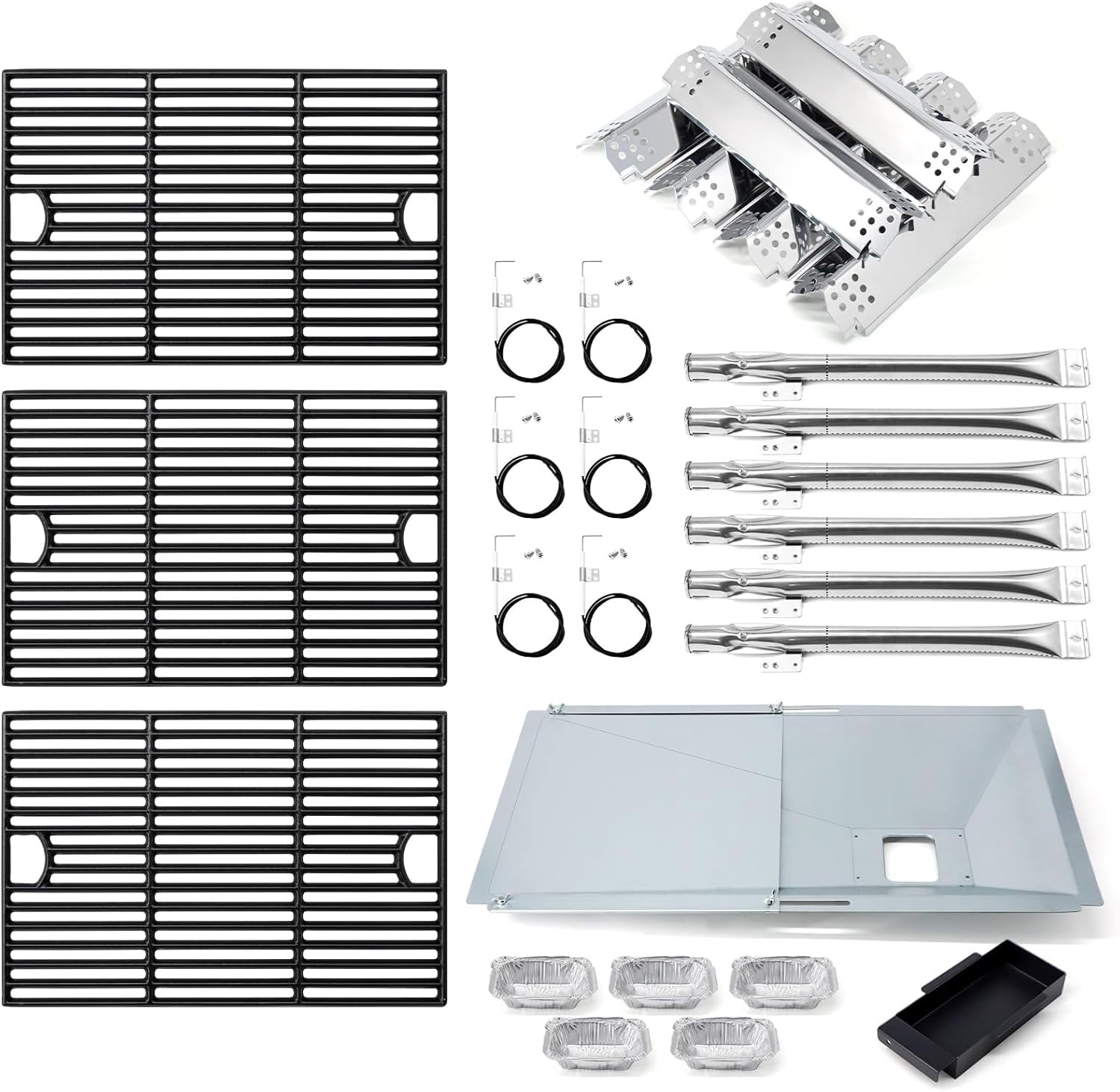 Ersatzteile Für Nexgrill 6-Brenner Grills (720-0898, 720-0898A, 720-0896C) – 6 Brenner, Heizplatten & Zünder – Inkl. Kompatibilitätsliste