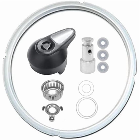 Replacement Parts Set for 5 - 6 Quart Instant Pot Lux - 10 - piece Set, Steam Handle, Sealing Ring etc., for Kitchen Use