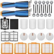 Replacement Parts for Shark AI AV2511AE AV2501S AV2610WA AV2501AE RV2502AE RV2610WA UR2500SR RV2520 AI Ultra Robot Vacuum Cleaner Accessories Kits. Main Brush,HEPA Filter,Foam Filter,Side Brush