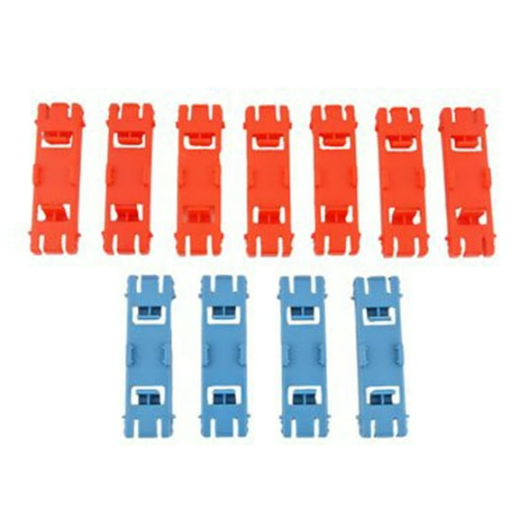 Replacement Parts for Thomas and Friends Track Master Motorized Railway Mad Dash On Sodor Train Playset BDP15 - Replacement Riser Connectors ~ 7 Red D1 and 4 Blue D1