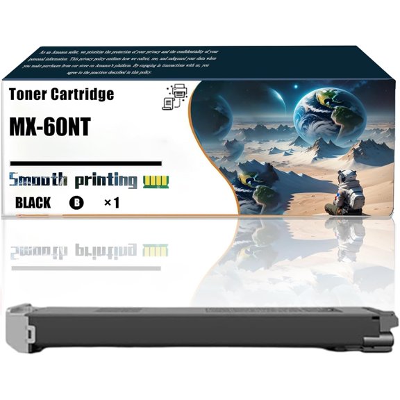 Replacement Parts Toner Cartridge MX-60NT Compatible with Sharp MX-5050V MX-5051 MX-5070N MX-5070V MX-5071 MX-6050N MX-6050V MX-6051 MX-6070N MX-6070V Printers