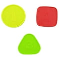 thumbnail image 1 of Replacement Parts for Tool Bench - Fisher-Price Laugh and Learn Busy Learning Tool Bench FYK55 ~ Replacement Shapes ~ Yellow Circle, Green Triangle, Red Square, 1 of 5