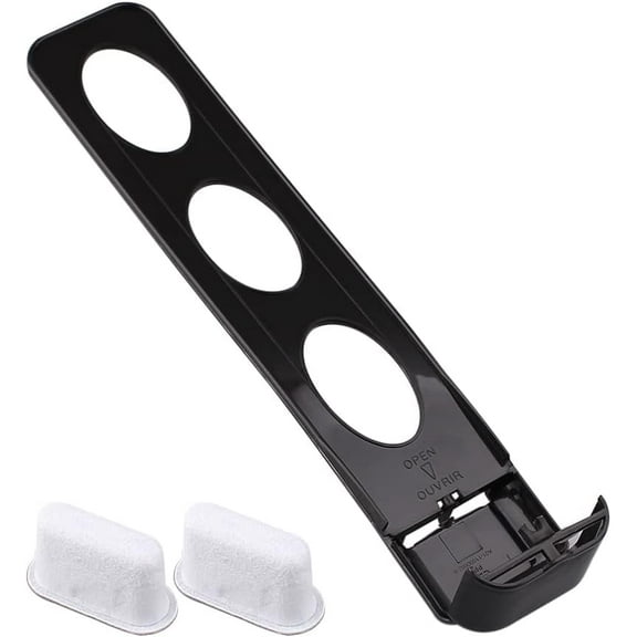 Replacement Parts Water Filter Holder with 2-pack Charcoal Water Filters,Compatible with Cuisinart coffee Maker (black)