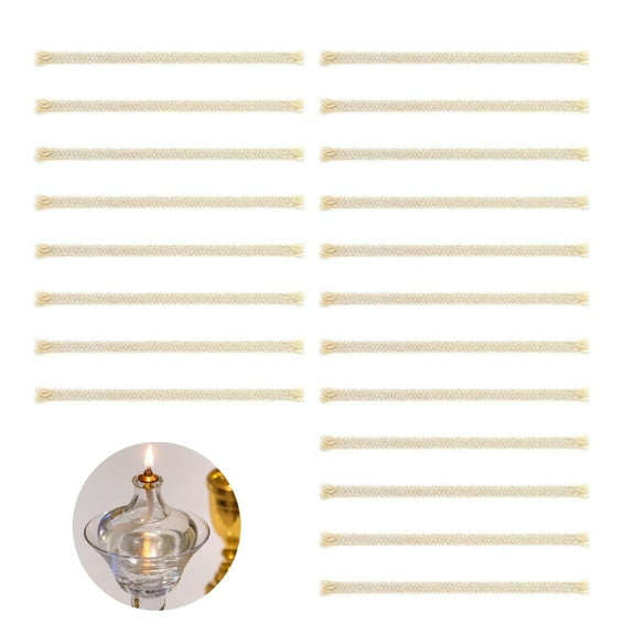 Replacement Parts for Alcohol Oil Candle Lamp Torch,Round Cotton Wicks for Alcohol Candle Burner,40Pack