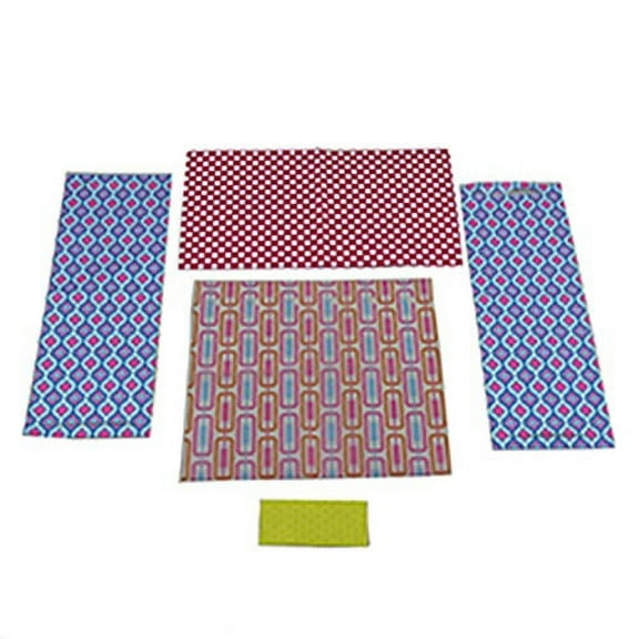 Replacement Parts for Barbie Doll Dream-Camper Playset - FBR34 ~ Replacement Soft Goods ~ Shower Curtain, Blanket, 2 Hammocks and Towel