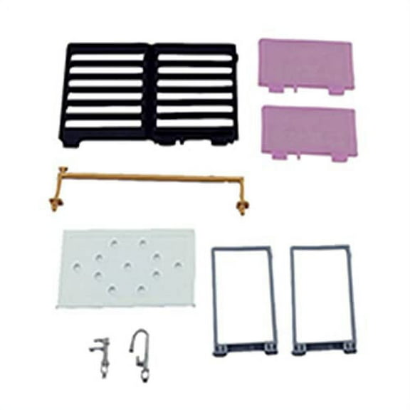 Replacement Parts for Barbie Doll Dreamhouse Playset - GRG93 ~ Replacement Black Railing, Pink Railing, Sink Faucets, Table and Pole