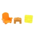 thumbnail image 1 of Replacement Parts for Collectible Fisher-Price Little People Barbie Dreamcamper Family Camping Playset HWB31 - Replacement Chair, Table and Tray, 1 of 6