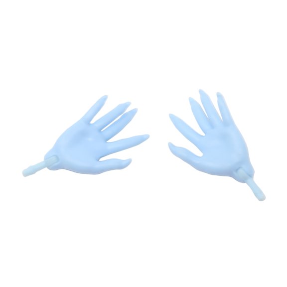 Replacement Parts for Collectible Monster High Abbey Bominable Doll Y4311 - Set of Replacement Hands - Left and Right - Blue - No Glitter