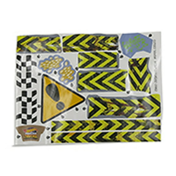 Replacement Parts for Hot Wheels Monster Trucks Wreckin' Raceway Playset - HGV12 ~ Replacement Label/Sticker Sheets