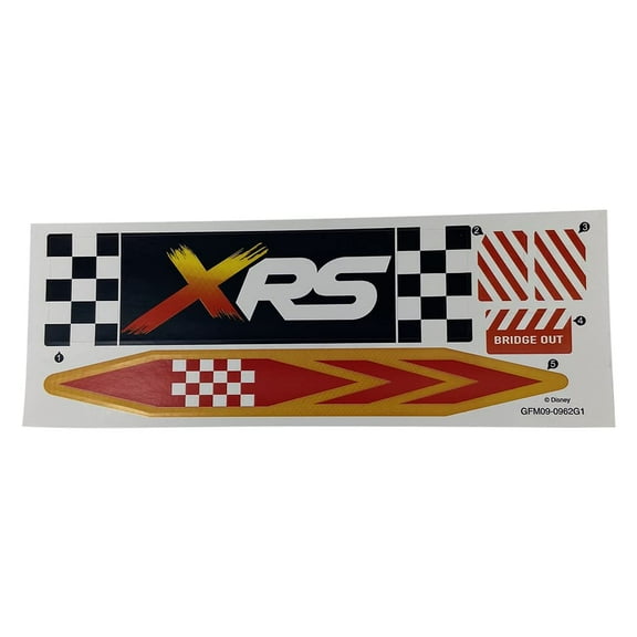 Replacement Parts for Mattel Cars XRS Drag Racing Vehicle Playset - GFM09 ~ Replacement Labels - Stickers