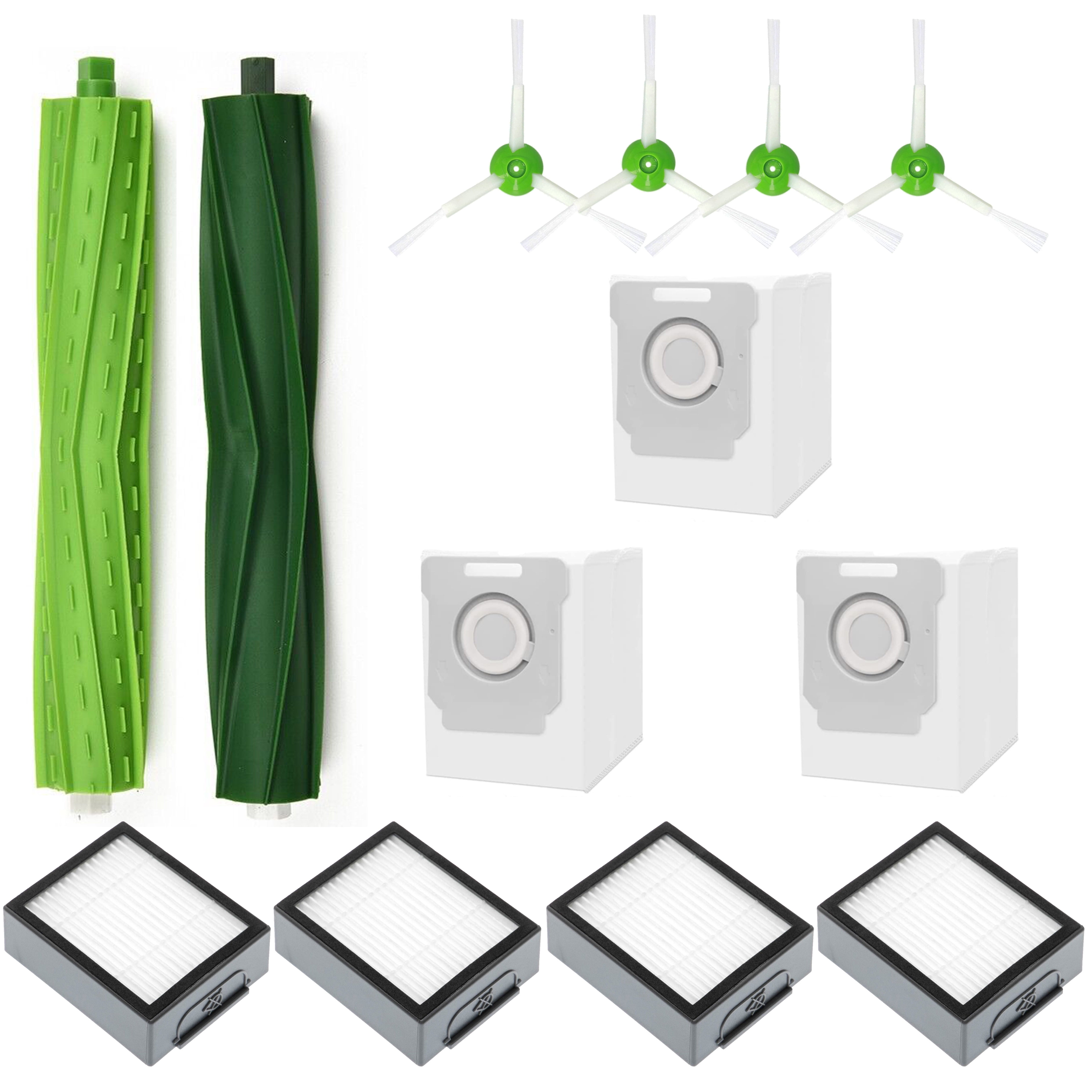 MIRTUX Kit De 3 Cepillos Laterales Compatible Con Roomba Serie E, I, Y J - Recam