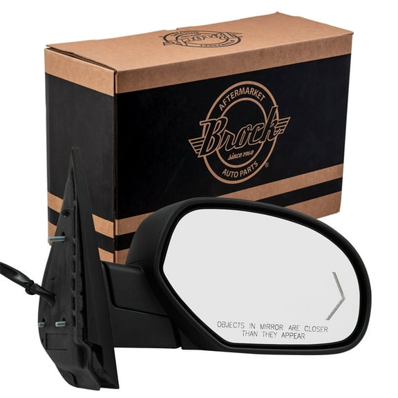 Brock Power Mirror for 2009-2013 Silverado 1500 Turn Signal Indicator Puddle Lamp Memory Heated