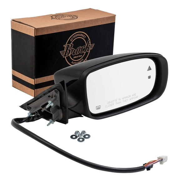 Brock Power Mirror for 2011-2019 Charger Blind Spot Detection Memory Heated Manual Fold Right