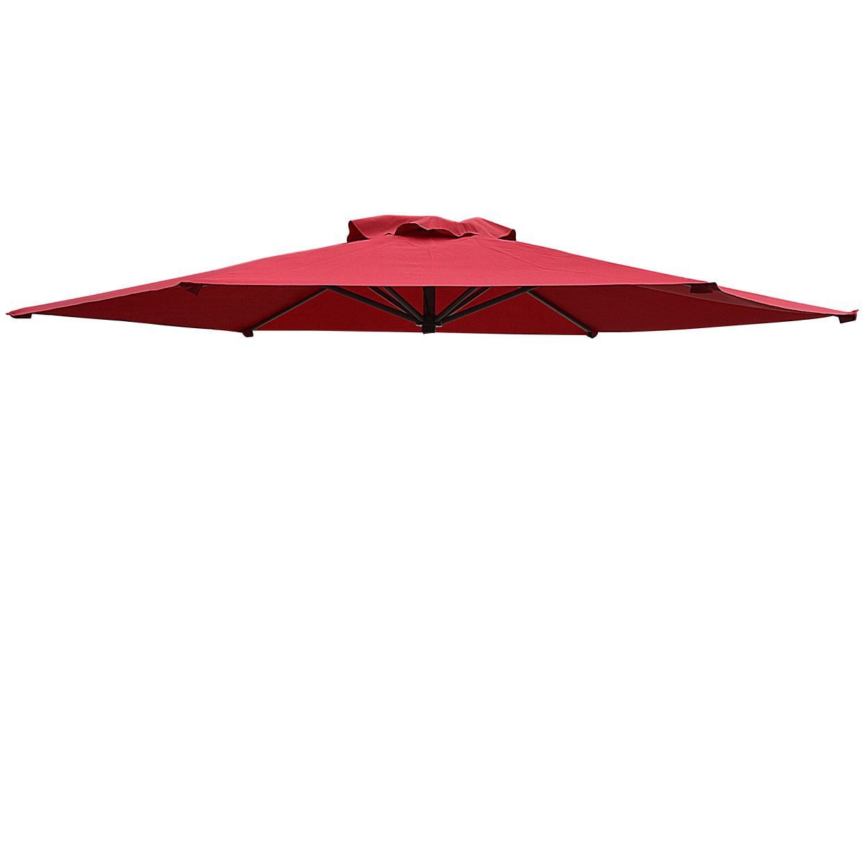 Replacement Patio Umbrella Canopy Cover for 9ft 6 Ribs Umbrella Taupe (CANOPY ONLY)-Burgundy