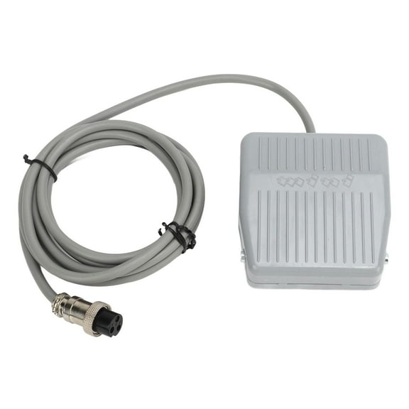 Replacement Pedal for Laser Hair Removal Machine, 2 Hole Jack 200cm Wire Hair Removal Machine Foot Switch, Designed for Beauty Salon, Gray