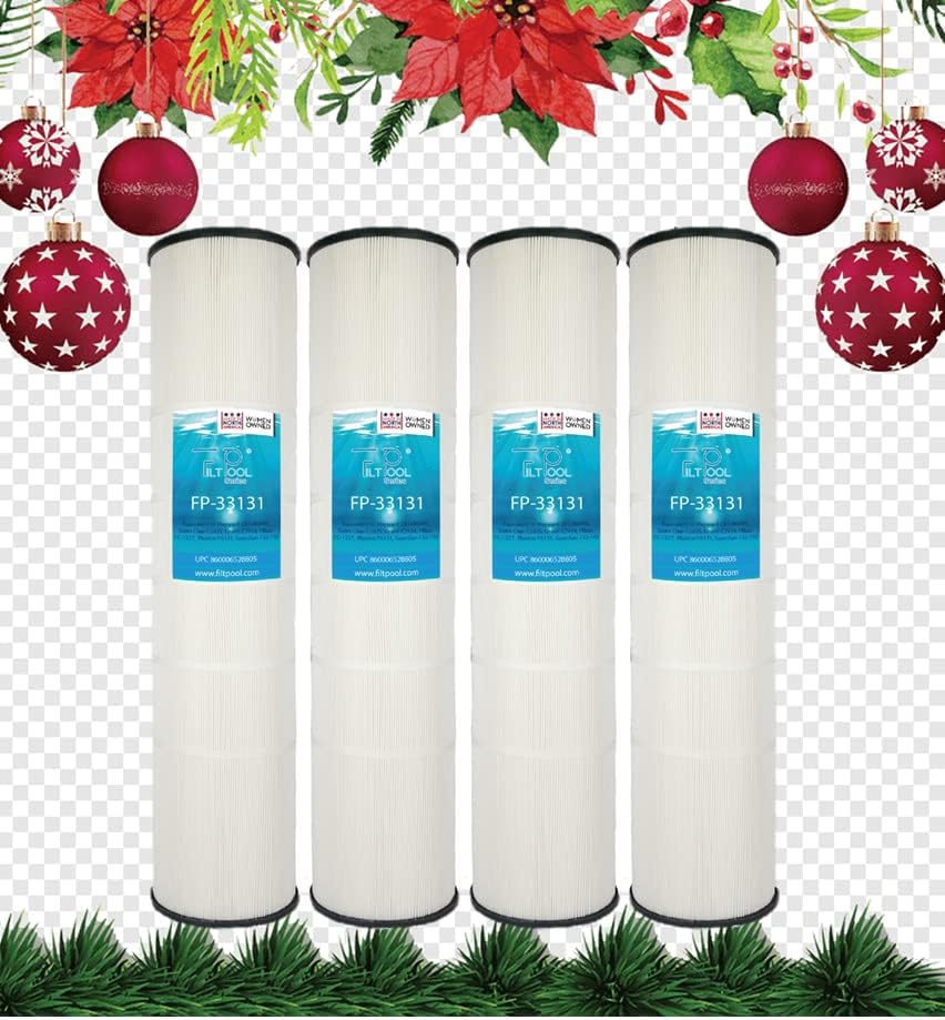 PELLUCID Poolfilter 4er Set – Kompatibel Mit Hayward CX1280XRE, Unicel C-7494, 131 Sq.ft, Trilobal-Gewebe