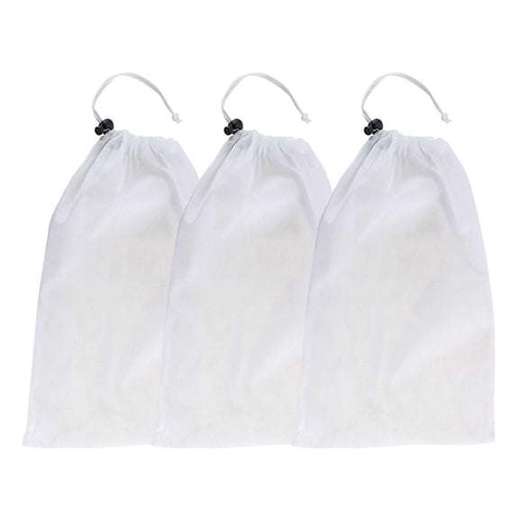 Replacement Pool Vacuum Bag Clearance, 3 Pack - Universal Leaf and Debris Collection Bags - Also Fits Deluxe Pool Vacuum Underwater Cleaner - Pool Maintenance