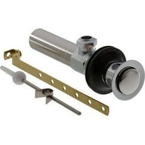 Replacement Pop-Up Bathroom Sink Drain Finish: Chrome Brass