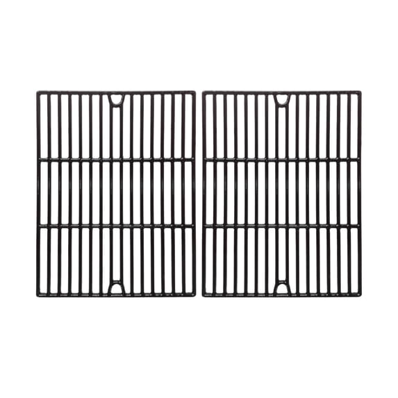 Replacement Porcelian Cast Iron Cooking Grates for Brinkmann 810-4415-E, Gas Models, Set of 2