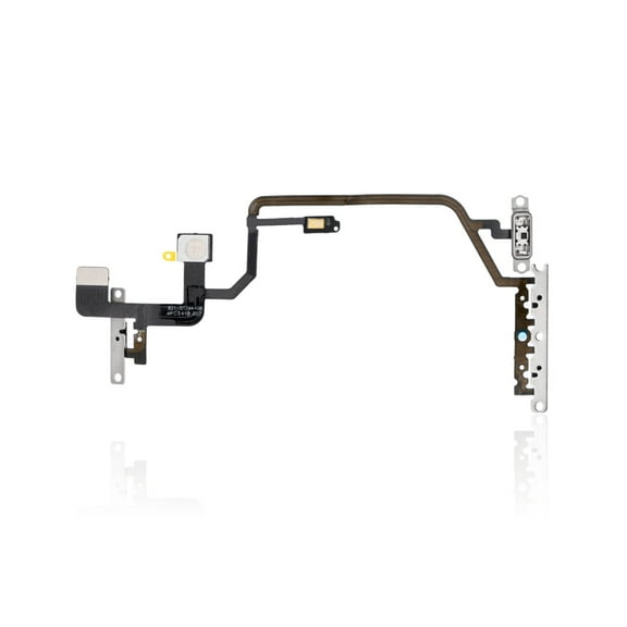 Replacement Power And Volume On/Off Button Flex With Metal Bracket Compatible With Apple iPhone XR