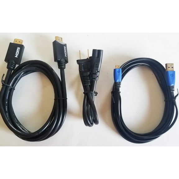 Replacement Power Cable Cord With HDMI Cable and Controller Charger Cable Adapter for Sony PlayStation 4 Bundle Pack