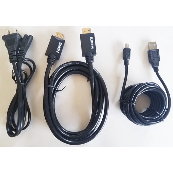 Replacement Power Cable Cord With HDMI Cable and Controller Charger Cable for Sony PlayStation 3 Bundle Pack