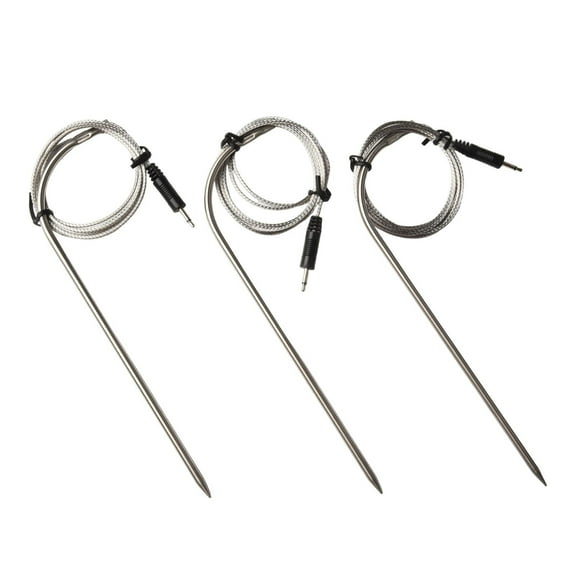 Replacement Probe Sensor For BBQ Thermometer IBBQ-4T /IRF-4S, 130Cm Temperature Probe,3-Pack