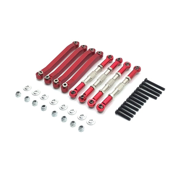 Upgrade RC Car Metal Chasis Pull Rod Turnbuckle Rod Linkage for MN D90 D91 D99 D99S 1/12 Spare Part Accessory