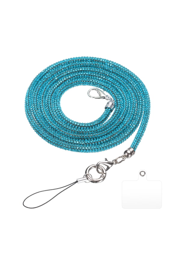 Replacement Purse Straps, Crystal Bag Handle Sparkly Replacement for Underarm Bag, Blue