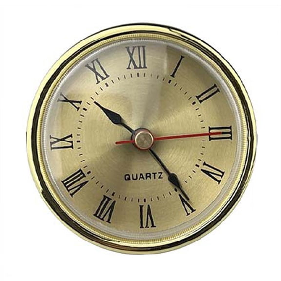 Replacement Quartz Clock Insert Movement 65MM with Roman Numerals for DIY Wall Clock Parts and Craft Clock Project Applications