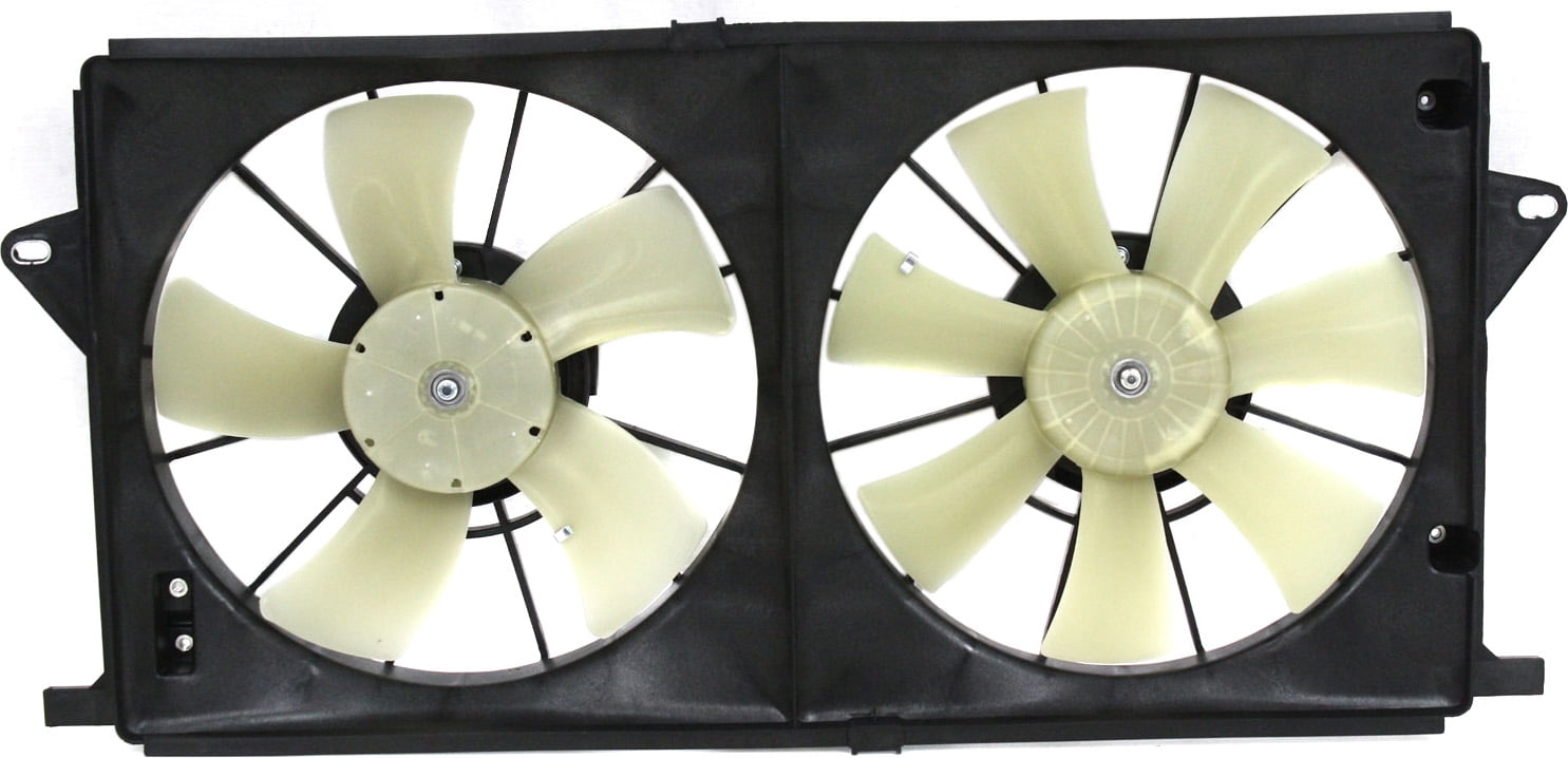 Replacement REPB190901 Cooling Fan Assembly Compatible with 2006-2011 Buick Lucerne Cadillac DTS Radiator