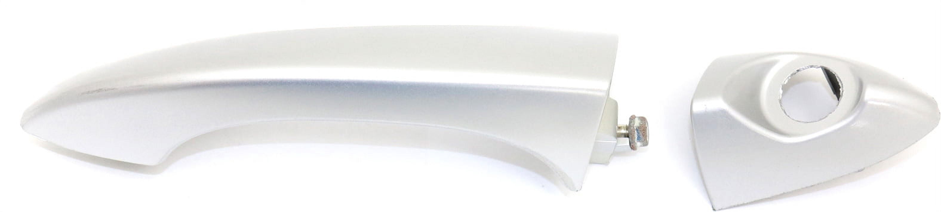 Replacement REPB462186 Exterior Door Handle Compatible with 2000-2006 BMW X5 Rear, Left Driver Silver