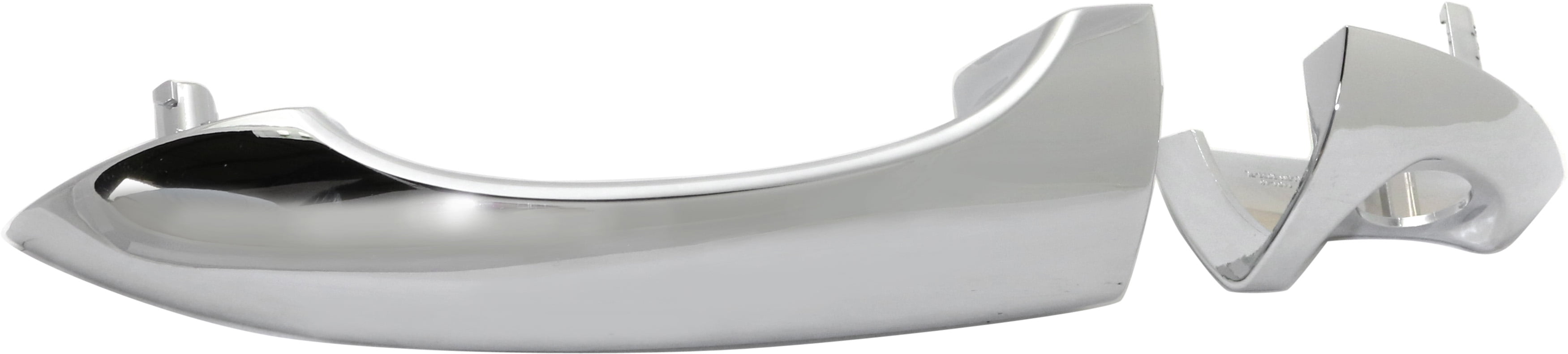Replacement REPB462192 Exterior Door Handle Compatible with 2000-2006 BMW X5 Front, Left Driver Chrome