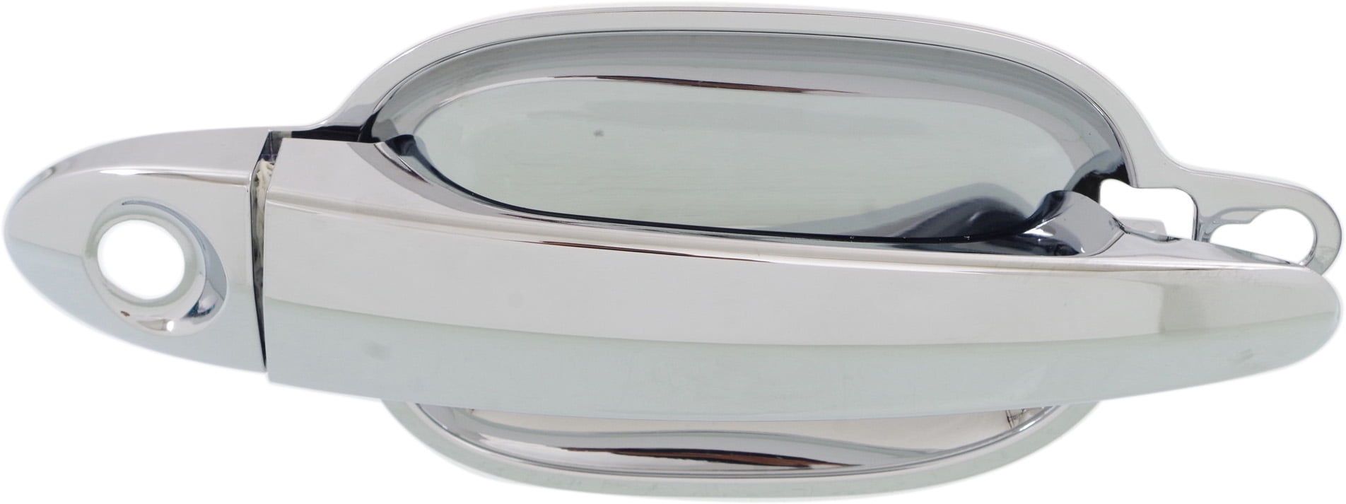 Replacement REPB462346 Exterior Door Handle Compatible with 2008-2010 BMW 528i 2009-2010 xDrive Front, Left Driver Chrome