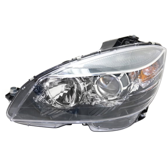 Replacement REPBZ100114 Headlight Compatible With 2008-2011 Mercedes Benz C300 C350 Left Driver Halogen With bulb(s)