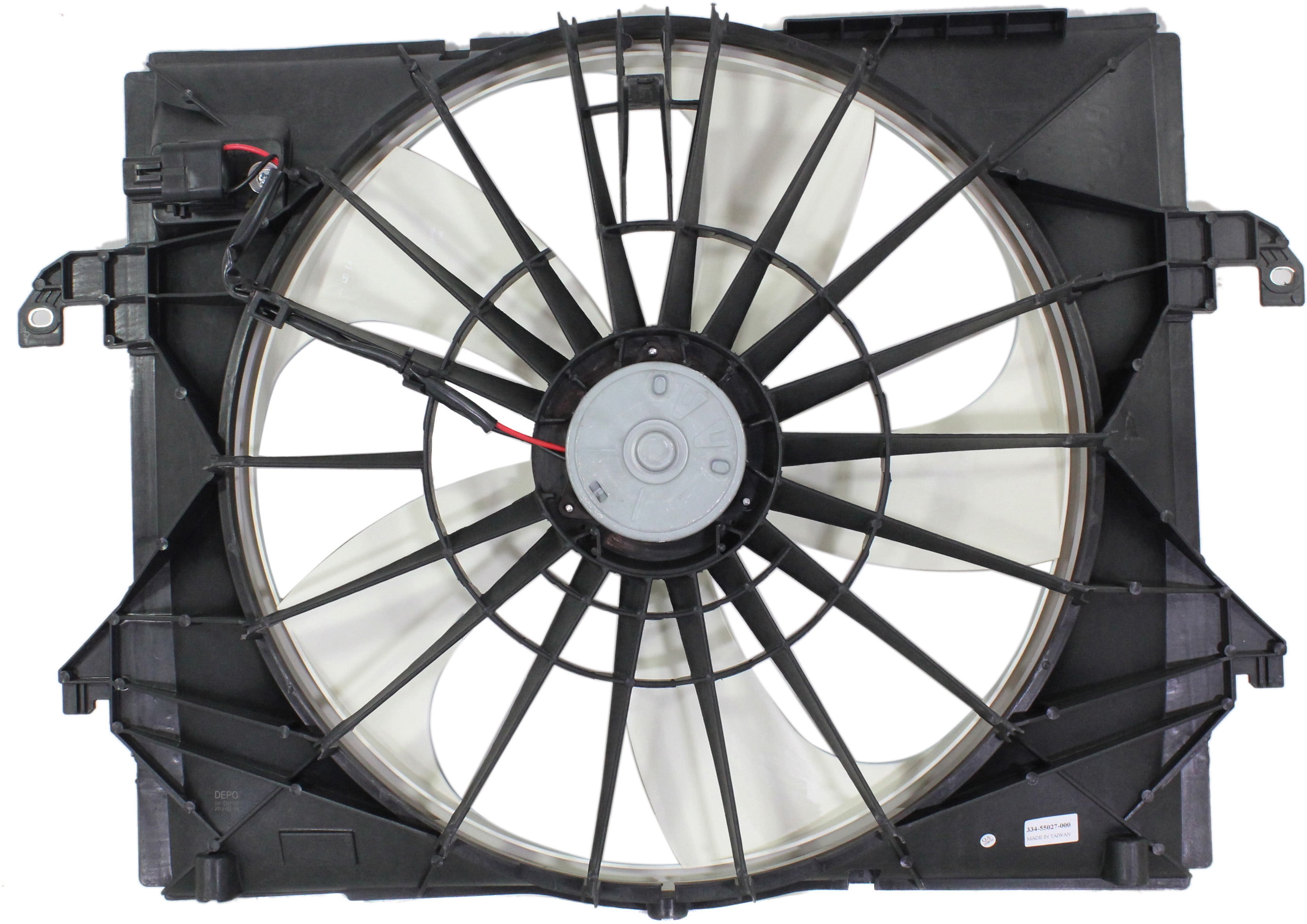 Replacement REPD160914 Cooling Fan Assembly Compatible with 2011-2012 Ram 1500 2009-2010 Dodge Radiator