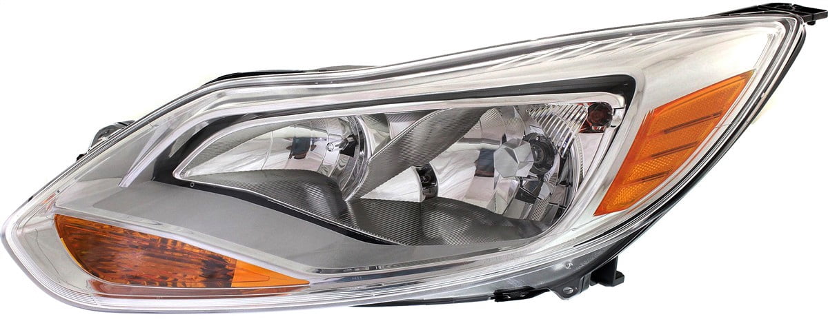 Replacement REPF100138 Headlight Compatible With 2012-2014 Ford Focus Left Driver Halogen With bulb(s)