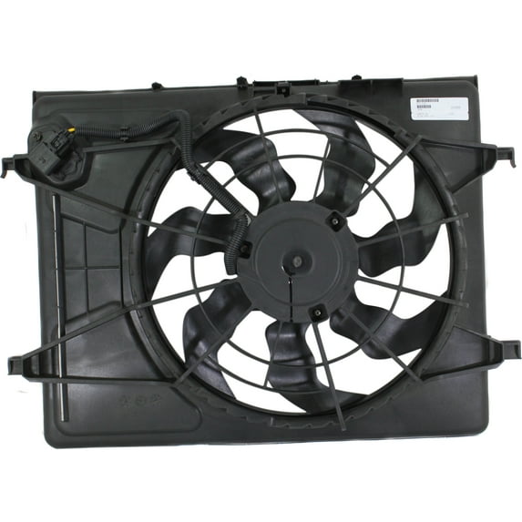 Replacement REPH160905 Cooling Fan Assembly Compatible with 2007-2010 Hyundai Elantra Radiator