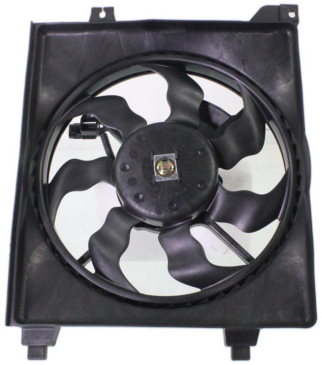 Replacement REPH190907 Cooling Fan Assembly Compatible with 2006-2011 Hyundai Accent A/C Condenser