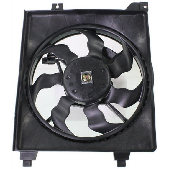 Replacement REPH190907 Cooling Fan Assembly Compatible with 2006-2011 Hyundai Accent A/C Condenser