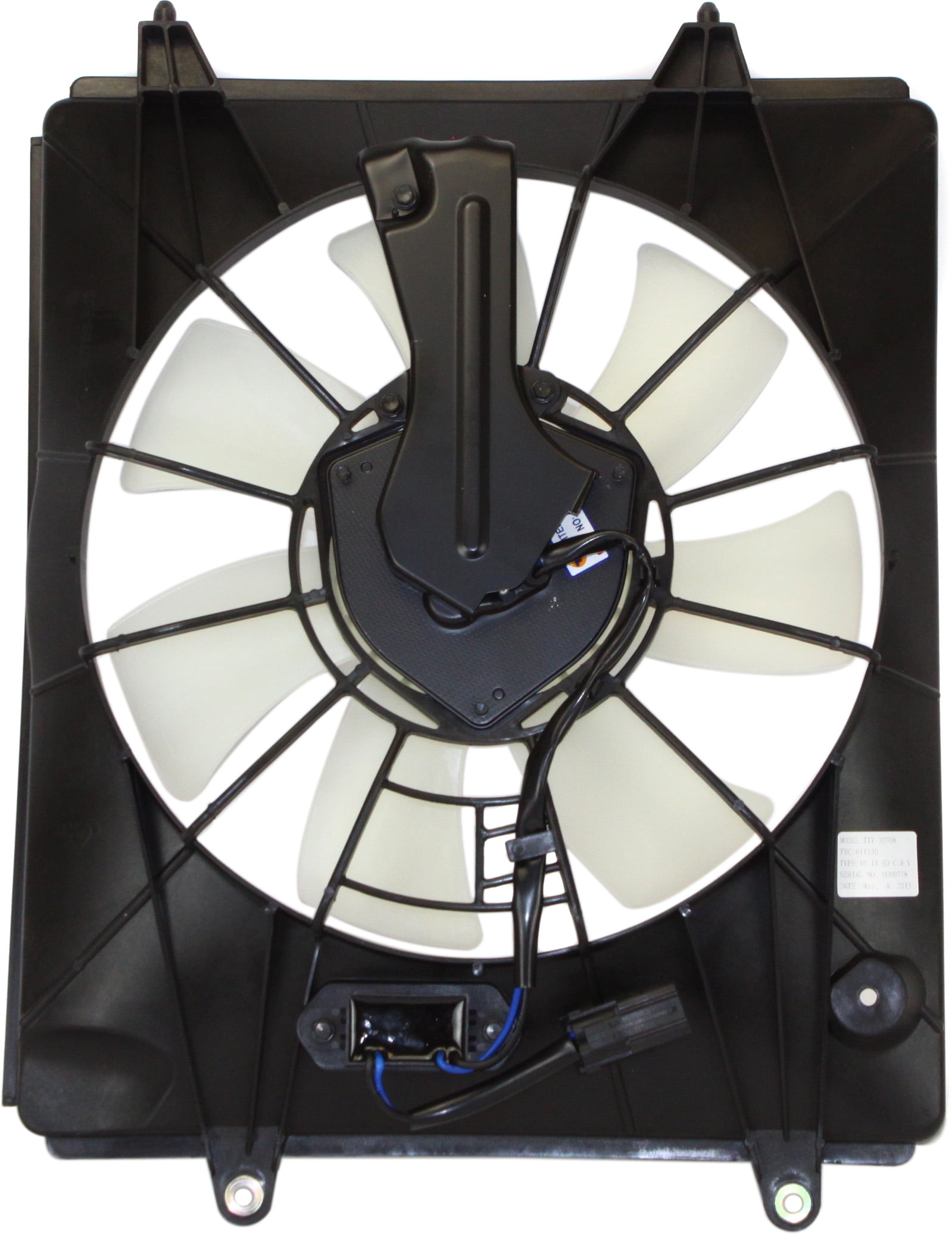 Replacement REPH190918 Cooling Fan Assembly Compatible with 2010-2011 Honda CR-V A/C Condenser