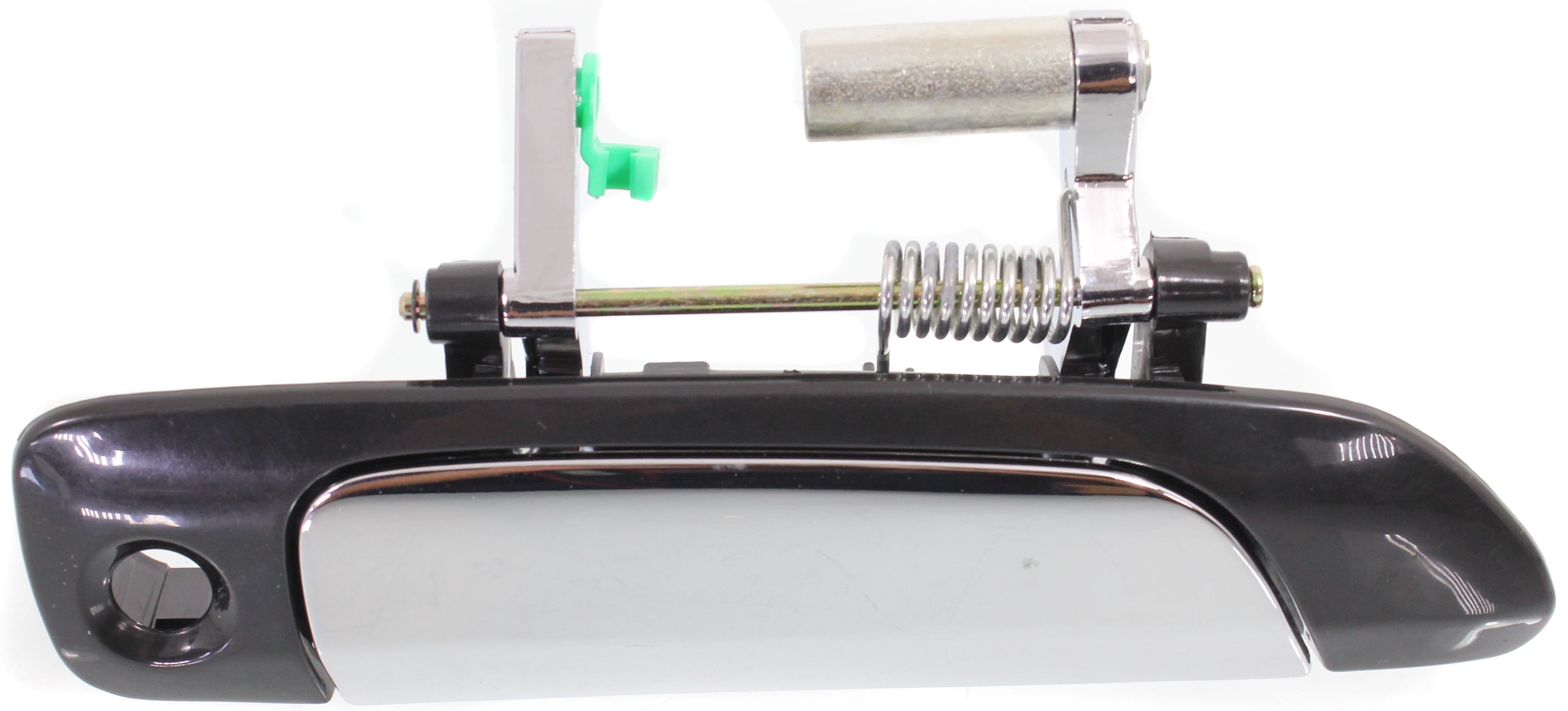 Replacement REPHO462103 Exterior Door Handle Compatible with 2001-2005 Honda Civic Front, Right Passenger Chrome Lever with Smooth Black Bezel