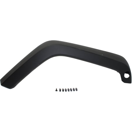 Replacement REPJ221317 Fender Flares Compatible with 2007-2017 Jeep Wrangler 2018 JK Front, Right Passenger Textured Black