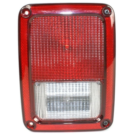 Replacement REPJ730109Q Tail Light Compatible with 2007-2017 Jeep Wrangler 2018 JK With bulb(s) CAPA Certified