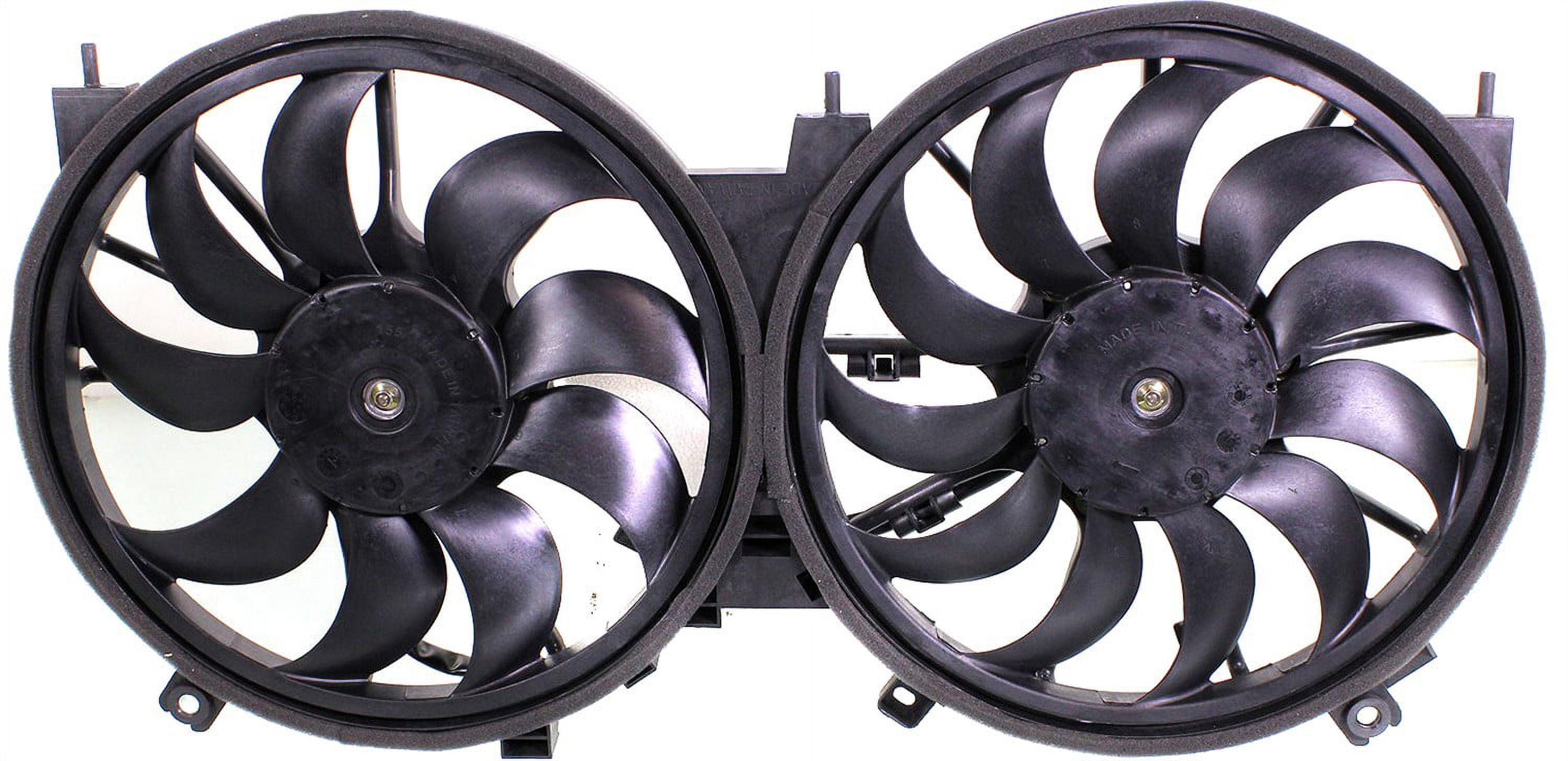 Replacement REPN160908 Cooling Fan Assembly Compatible with 2009-2014 Nissan Murano 2011-2017 Quest Radiator