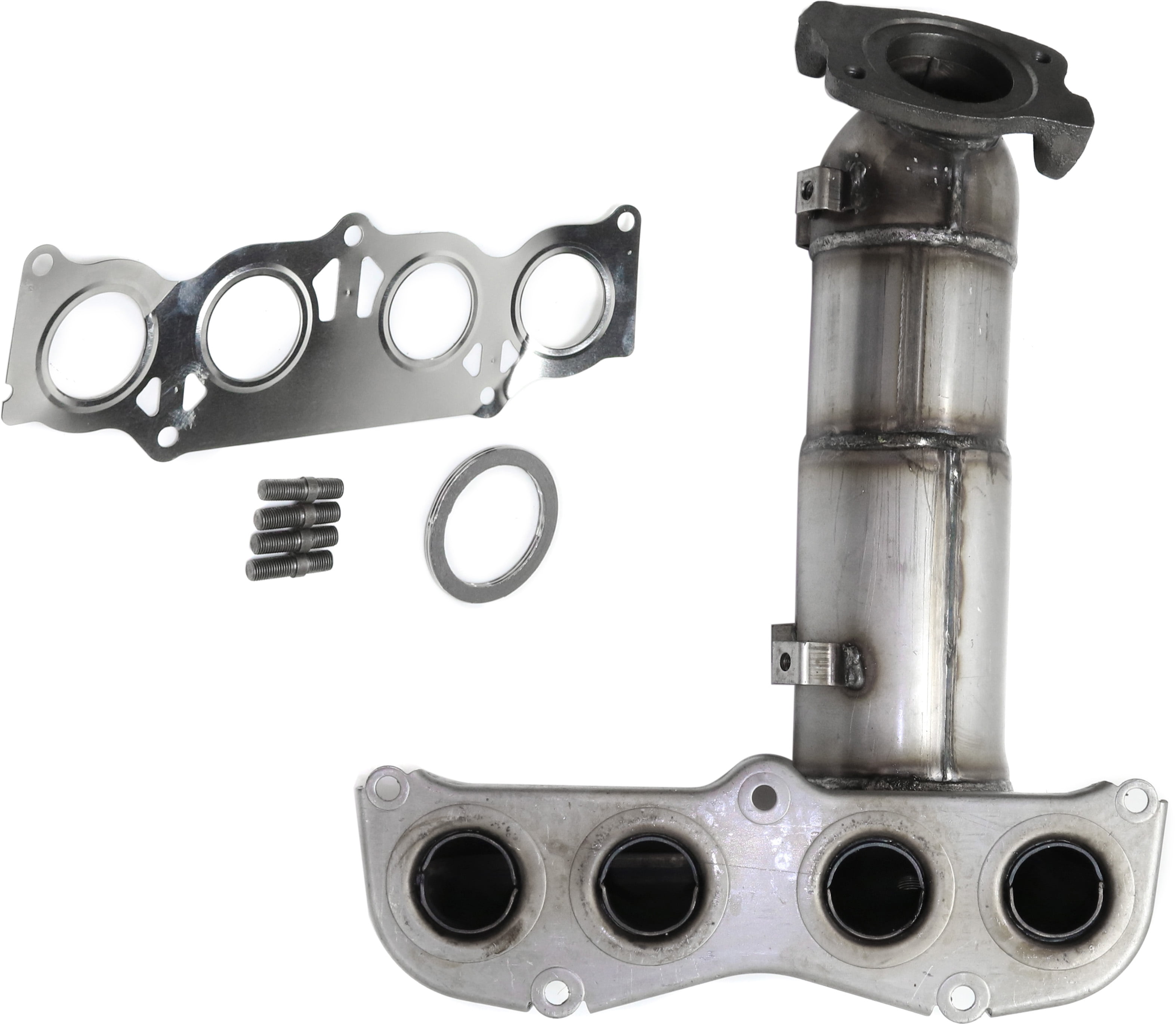 Replacement REPO960301 Catalytic Converter Compatible with 2002-2005 Pontiac Grand Am Powercoated Silver 3-Bolt Inlet & Outlet Flange Includes Heat Shield